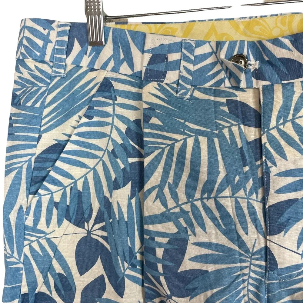Loudmouth Golf Shorts Men's size 38 Blue‎ White Floral Resort Country Club